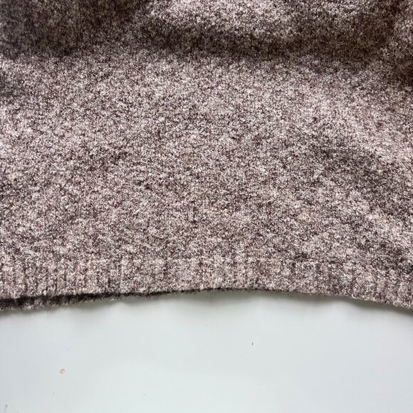 Knit Sleeveless Sweater Dress w/ Button Accents Beige Textured Womens Sz Large - Picture 4 of 7